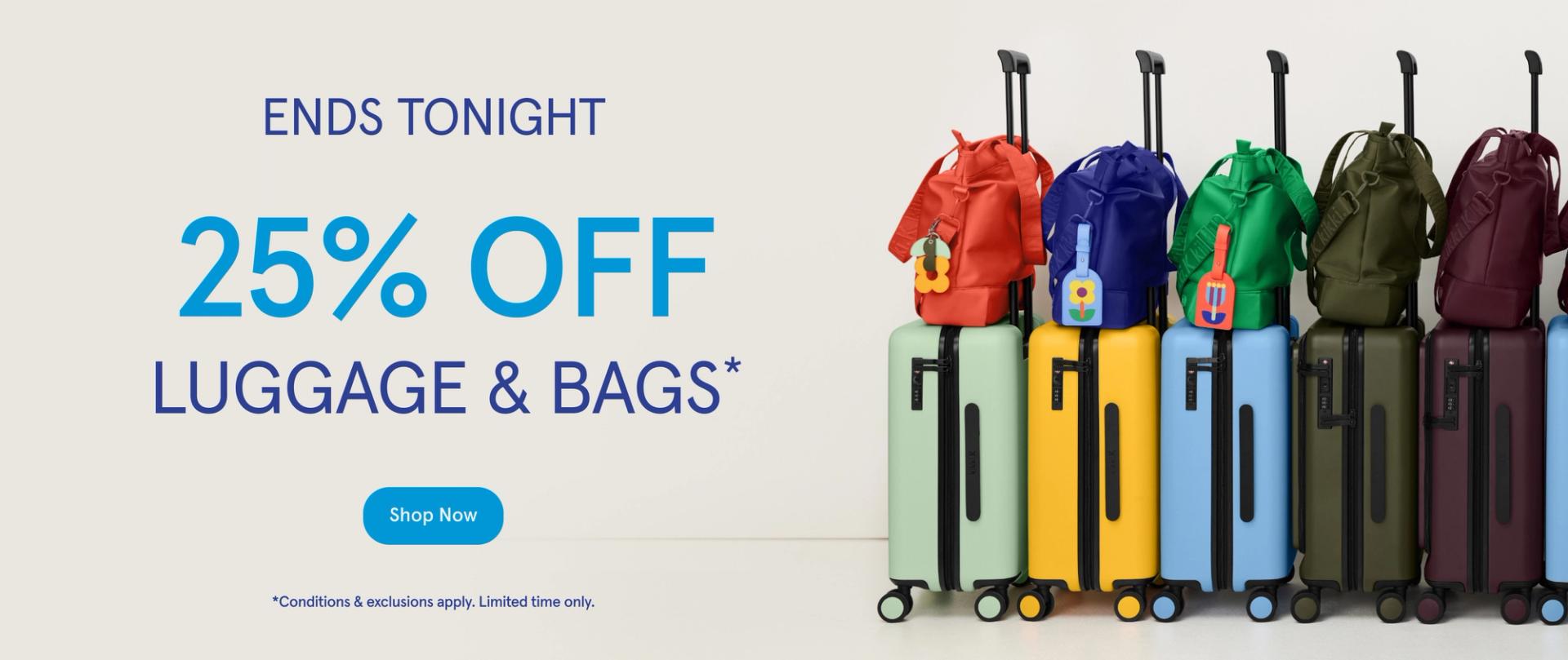25% off Bags & Carry