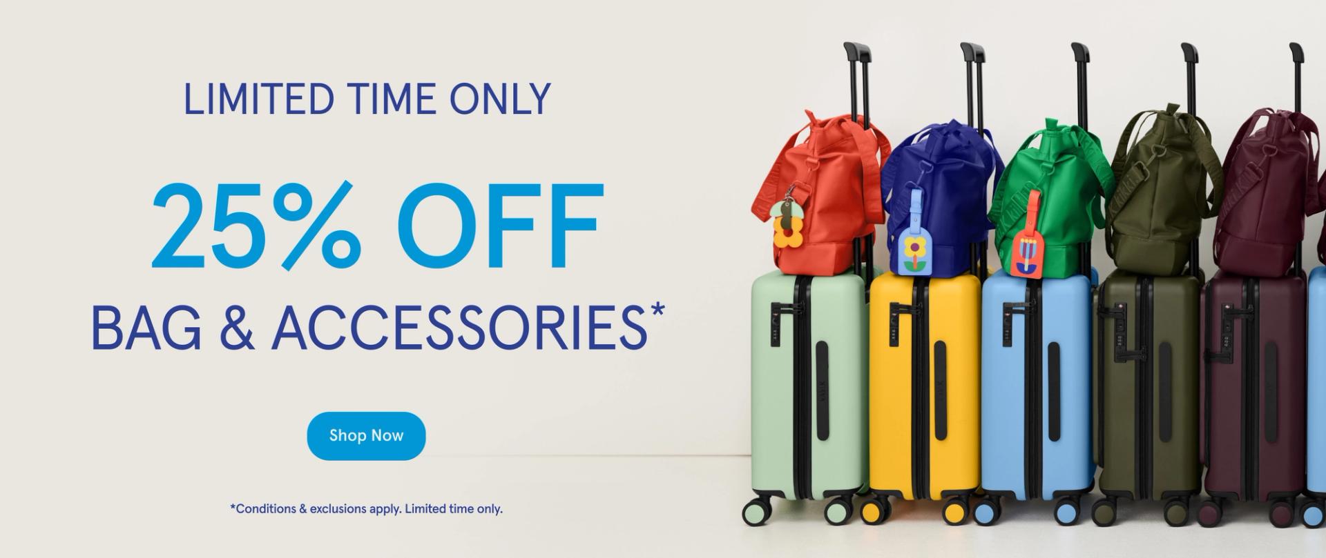 25% off Bags & Carry
