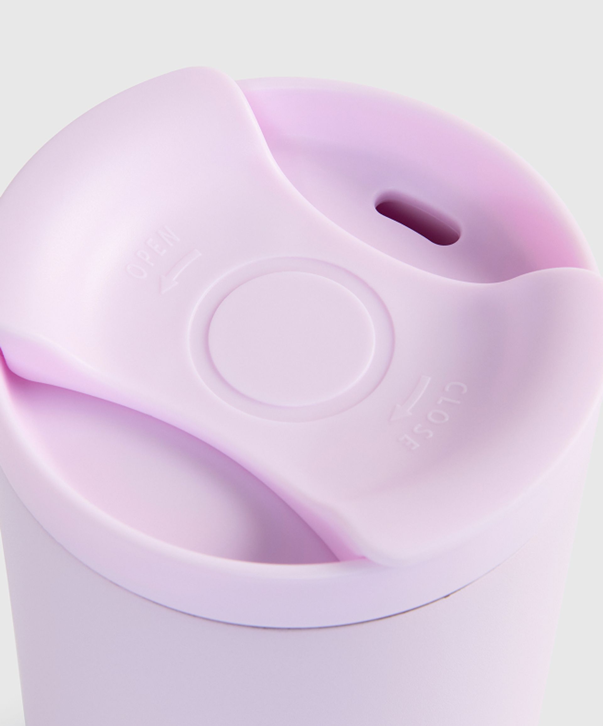 Pink coffee cup lid