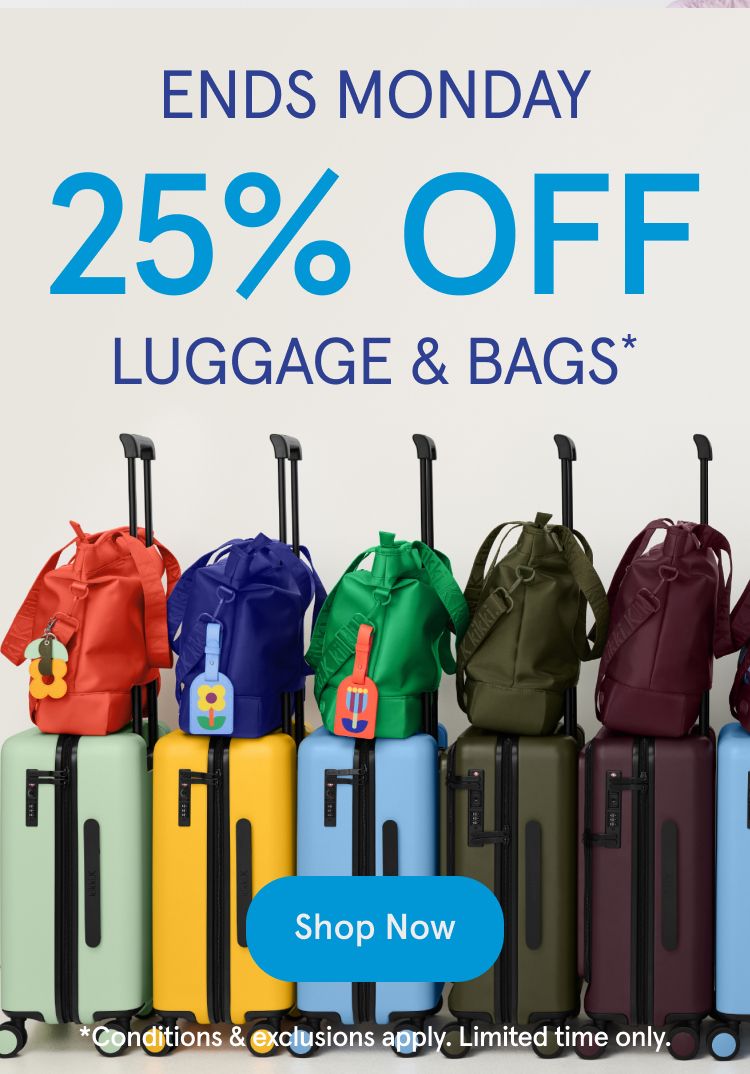 25% off Bags & Carry