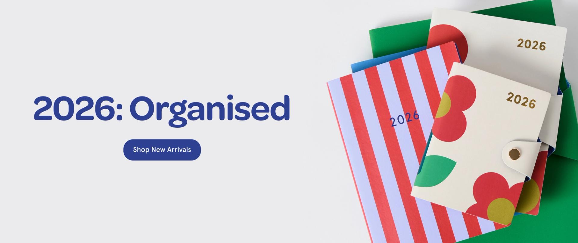 New 2026 Diaries & Calendars