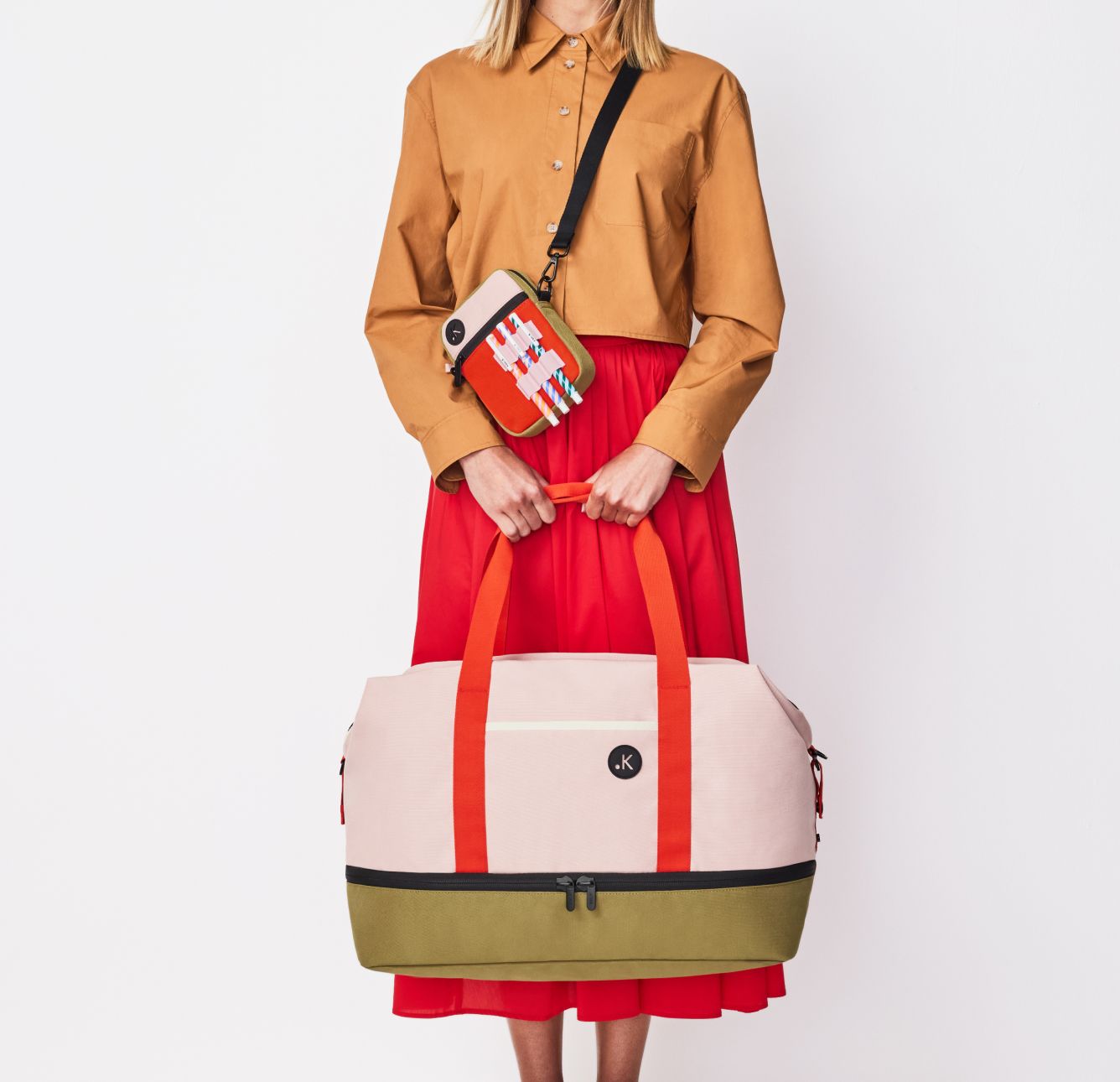 model featuring Overnight bags and crossbody bags 