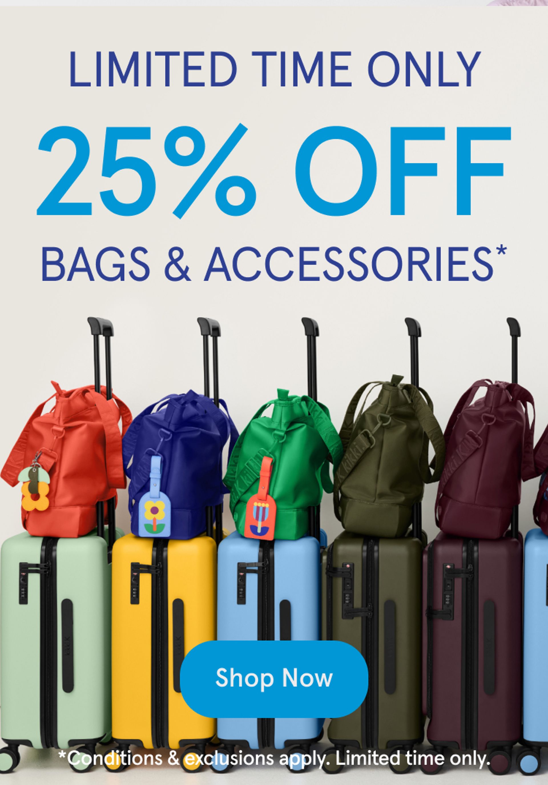25% off Bags & Carry