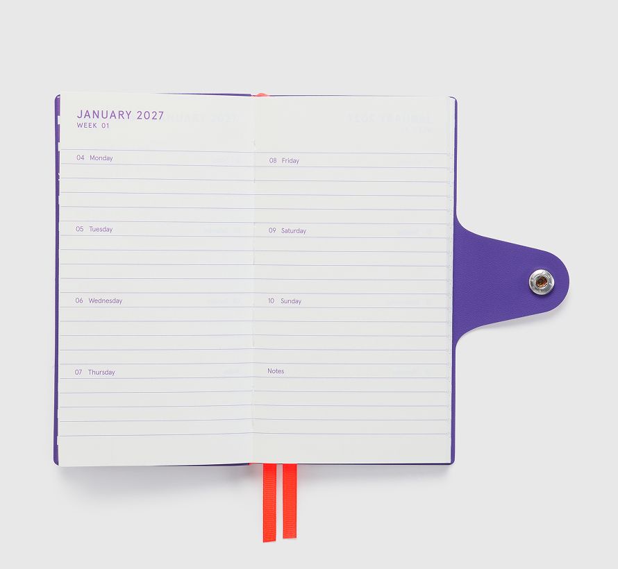 Internal page of kikki.K 2027 Wrap Narrow Diary