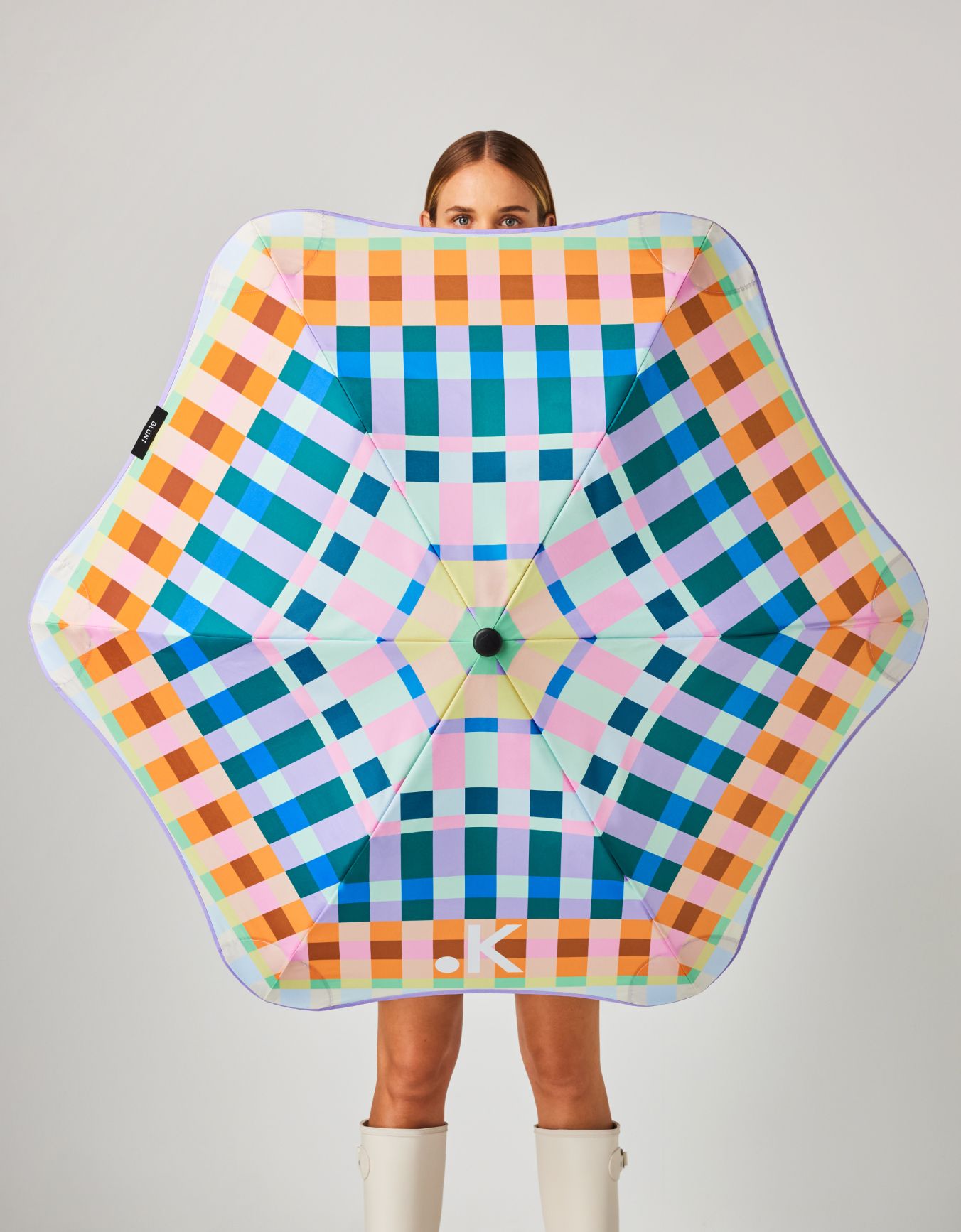 Gingham Umbrella