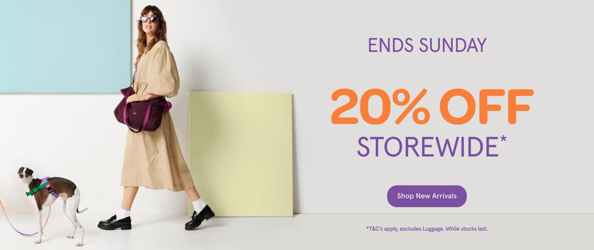 20% Off storewide