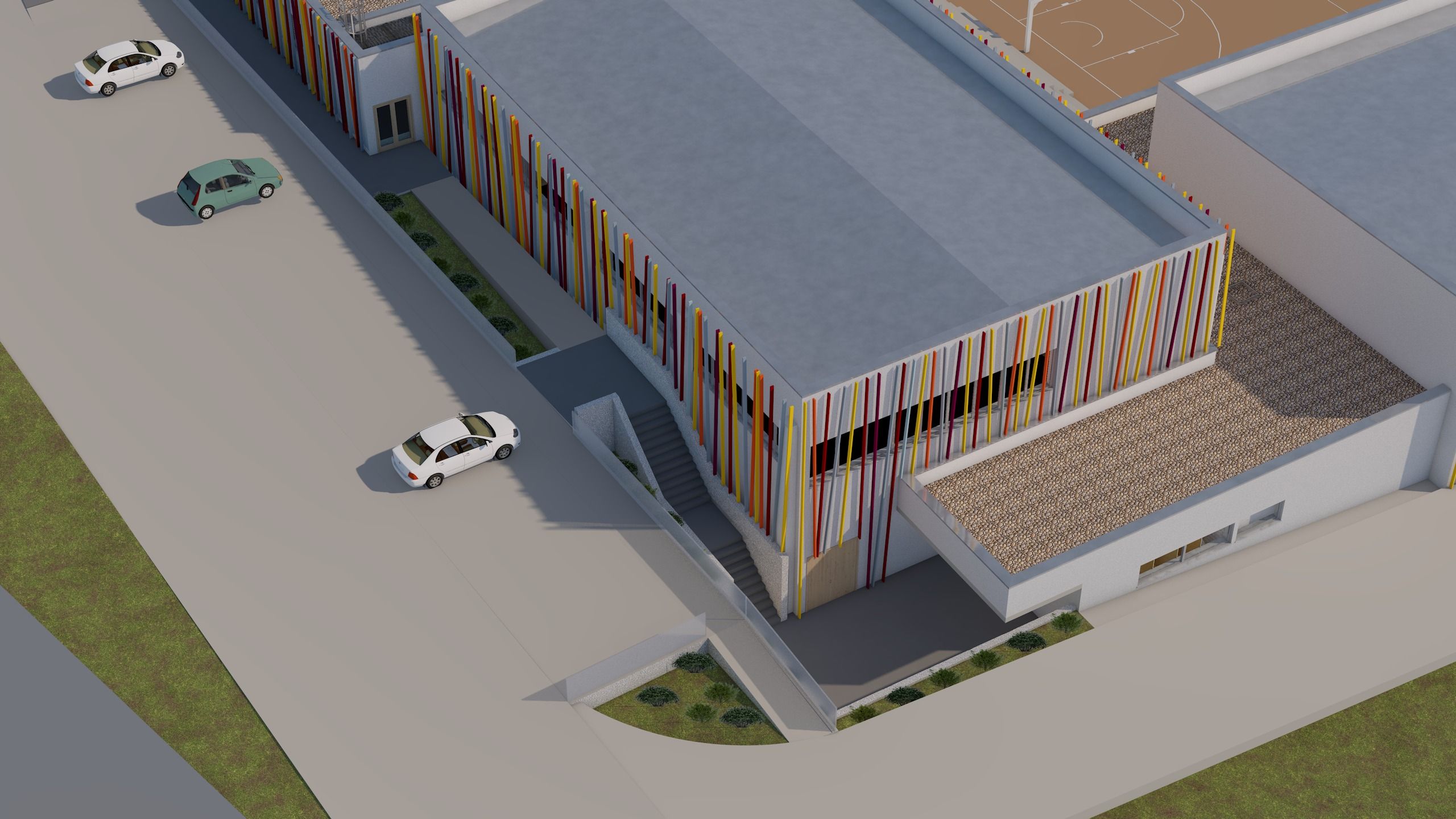 OŠ Ražine - iz zraka