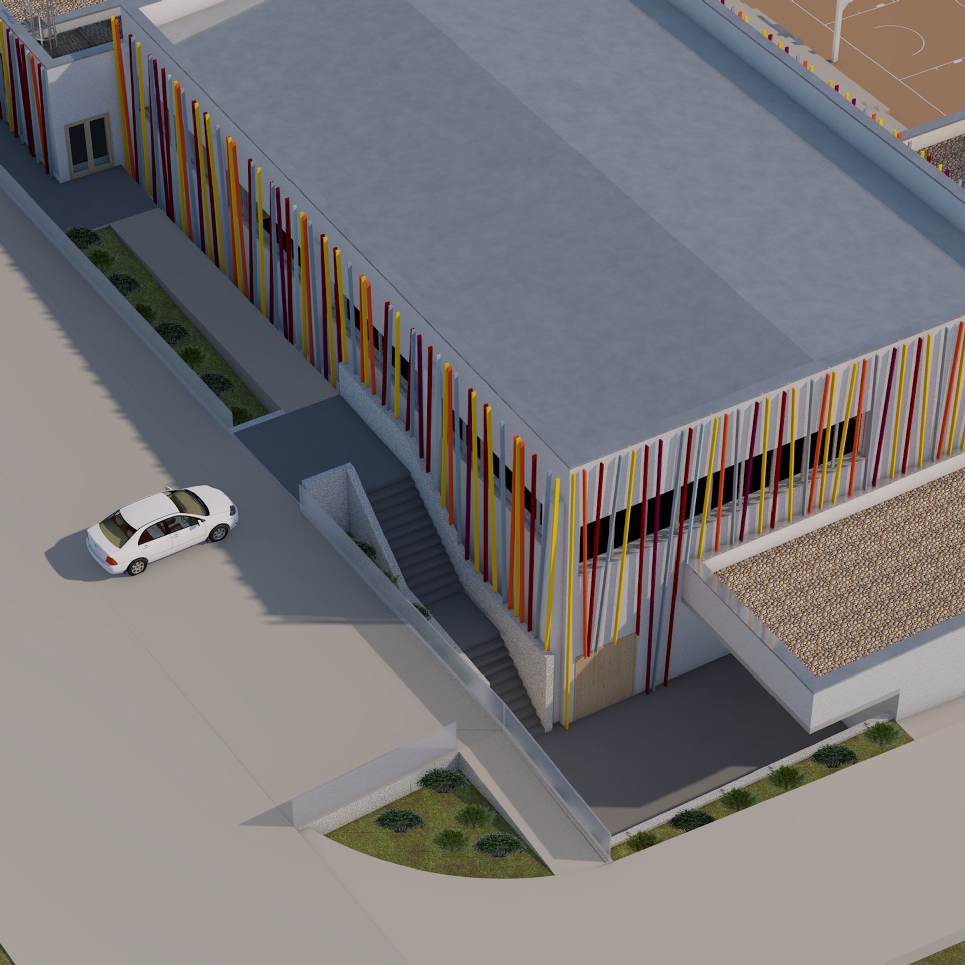 OŠ Ražine - iz zraka