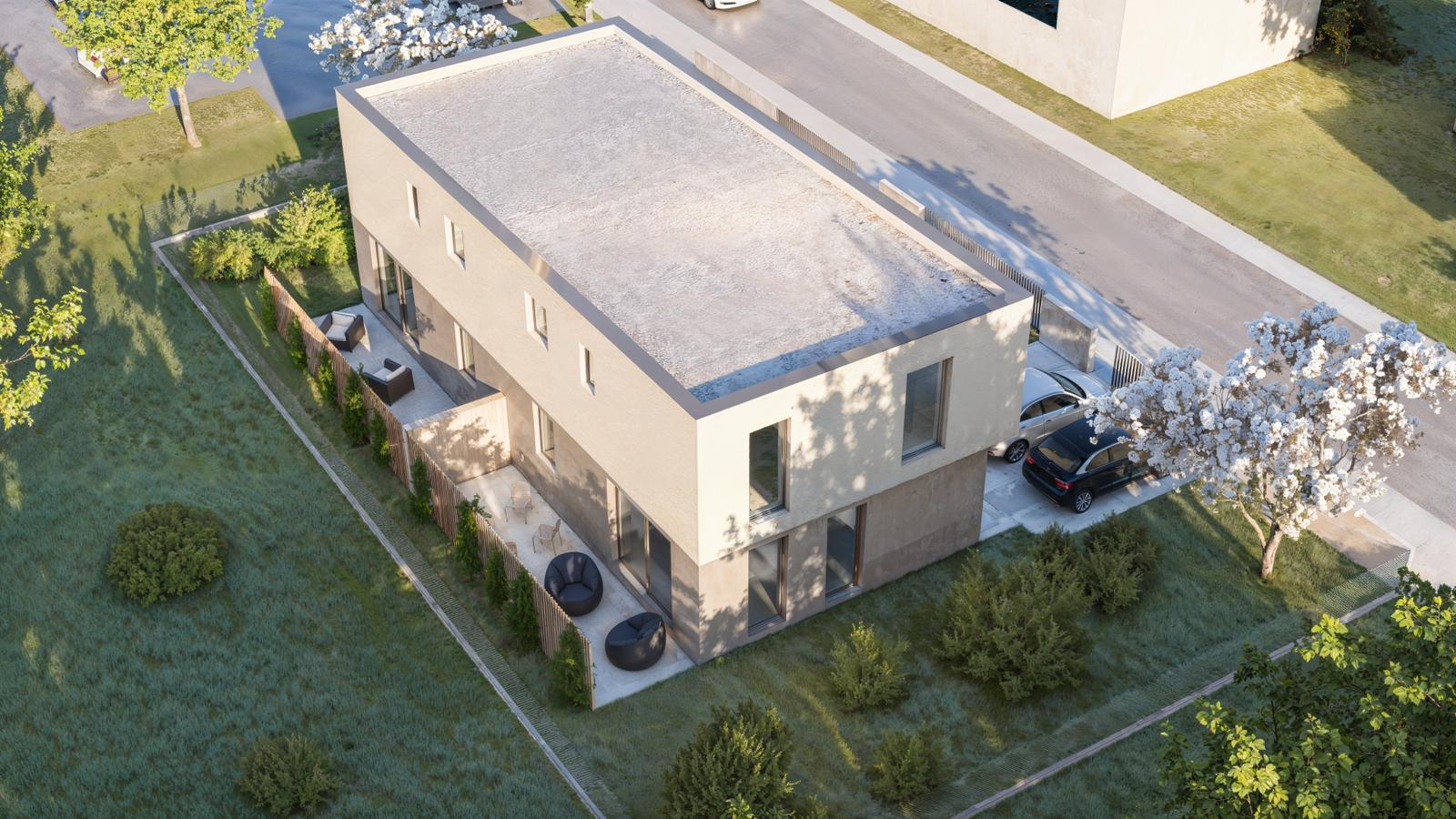 Dvojna kuća Majerje - pogled iz zraka