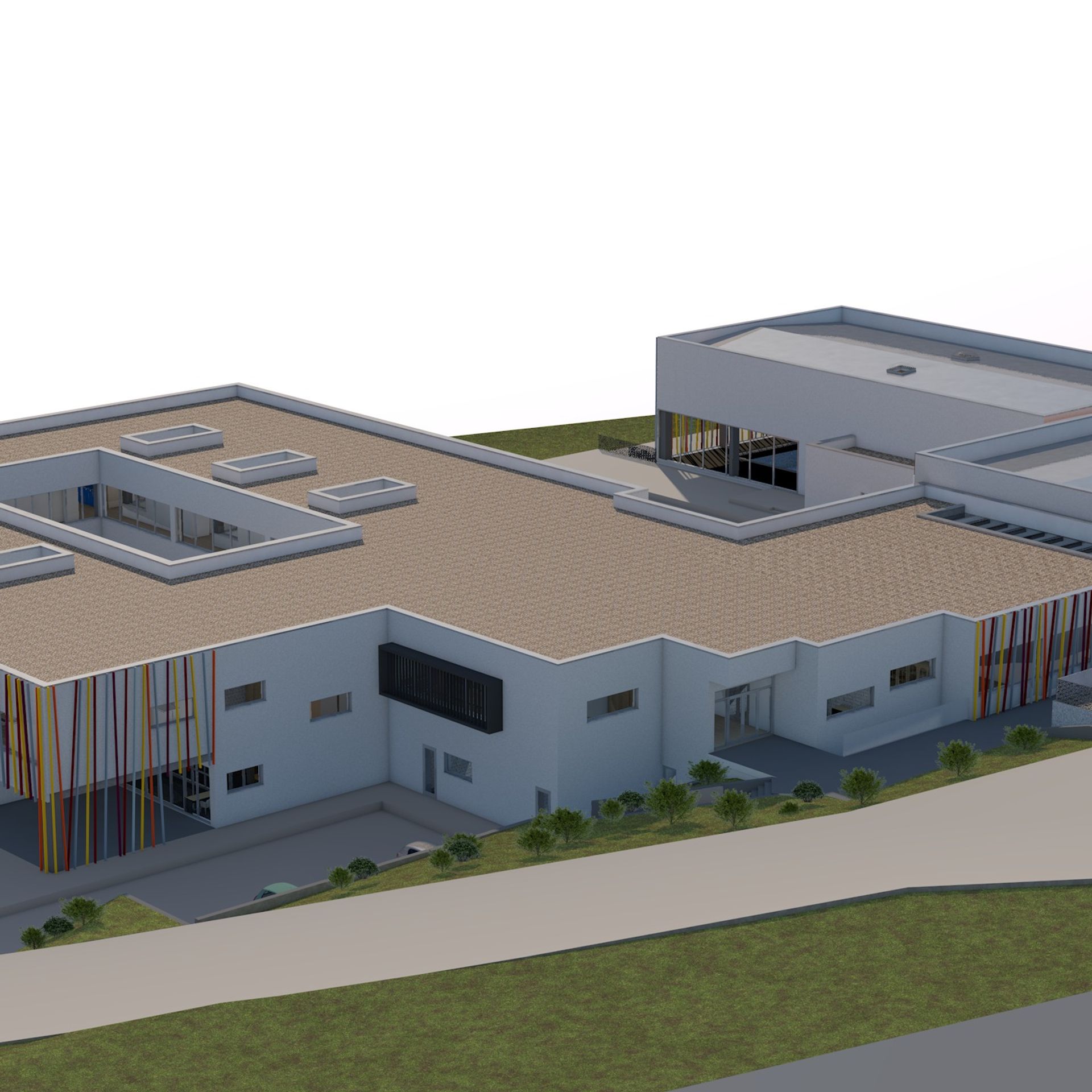 OŠ Ražine - iz zraka