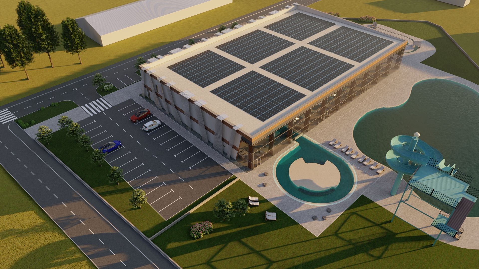 Bazeni Sračinec - iz zraka