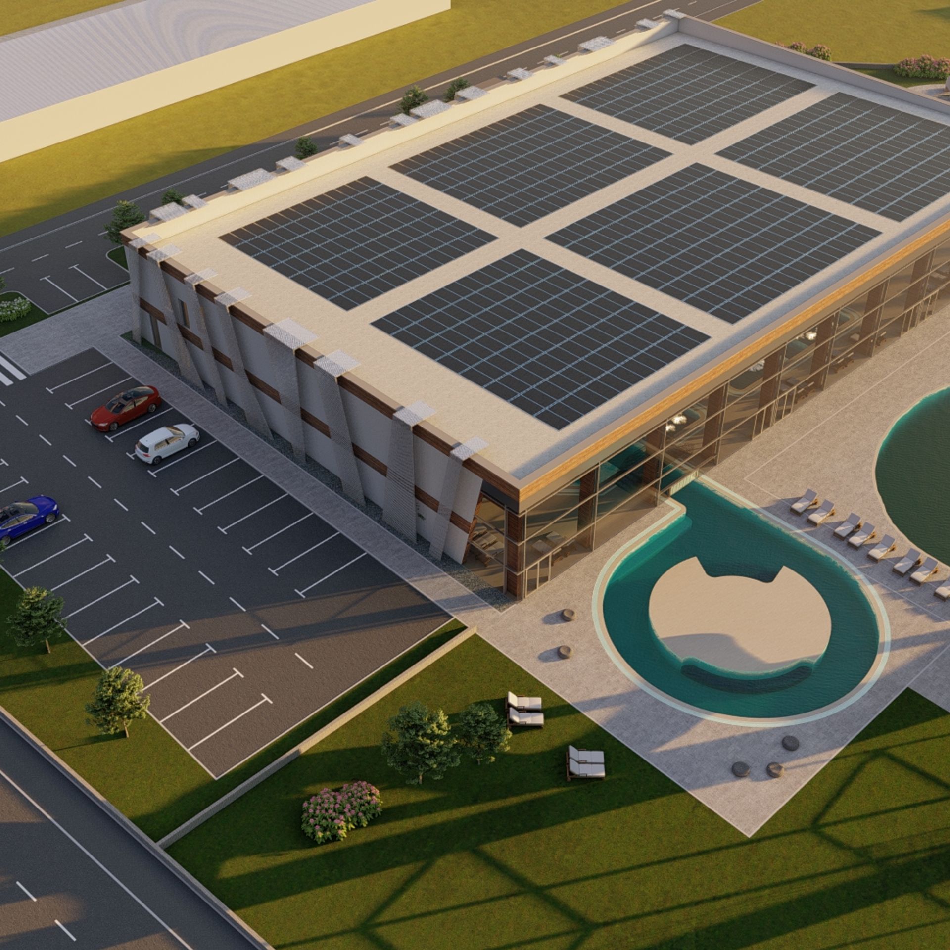 Bazeni Sračinec - iz zraka