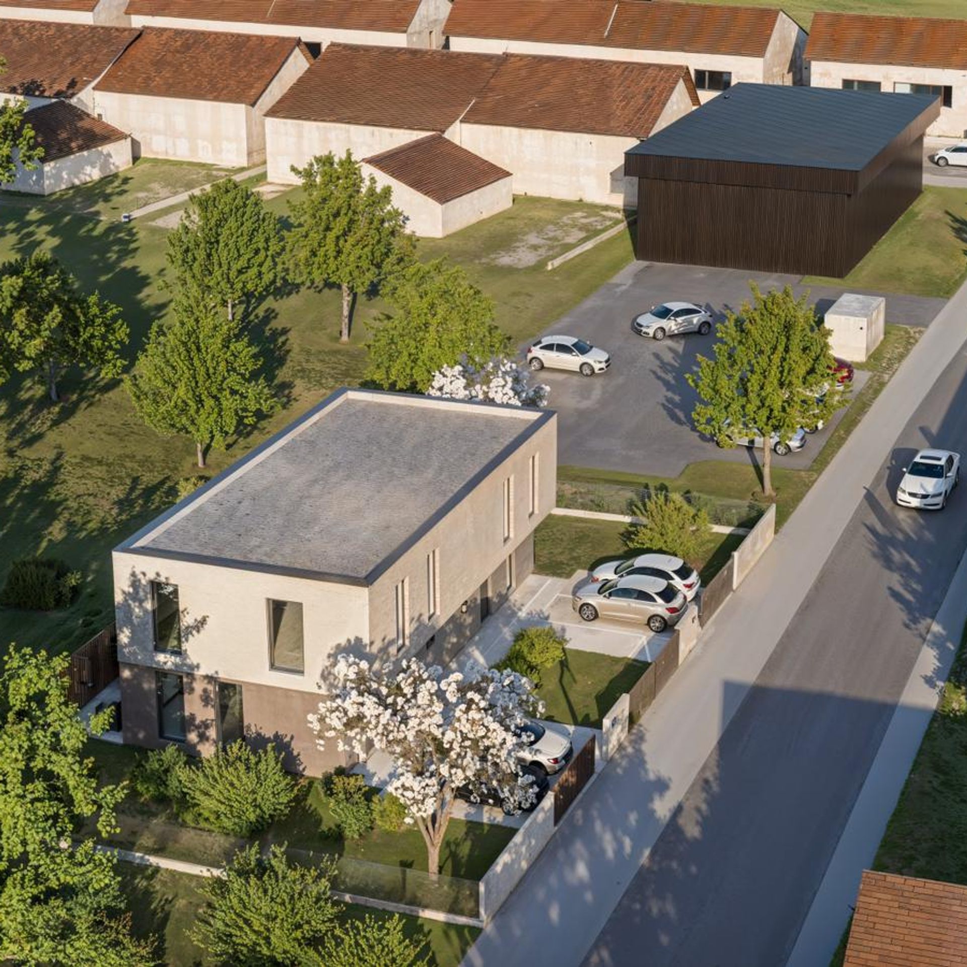 Dvojna kuća Majerje - pogled iz zraka