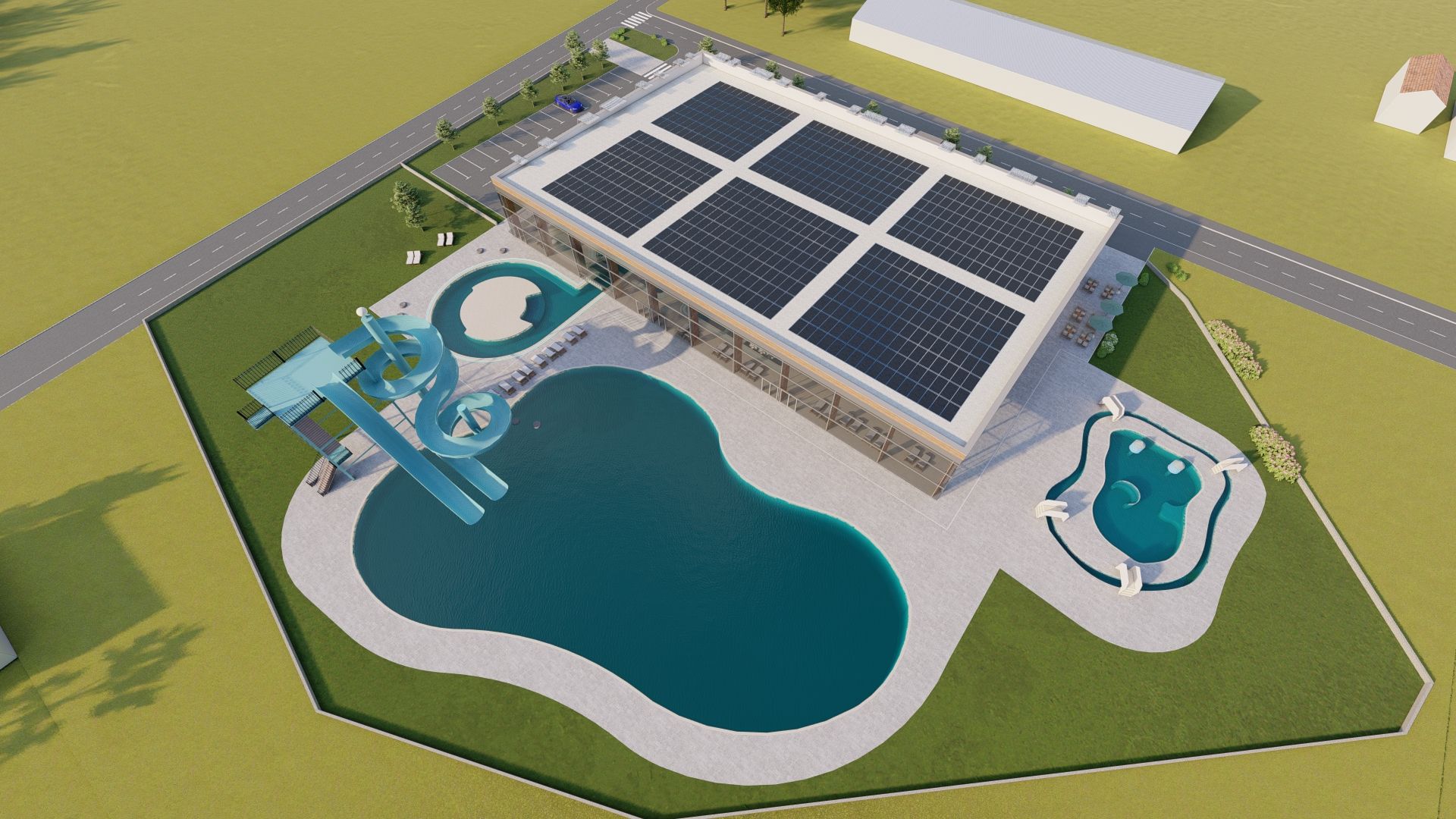 Bazeni Sračinec - iz zraka