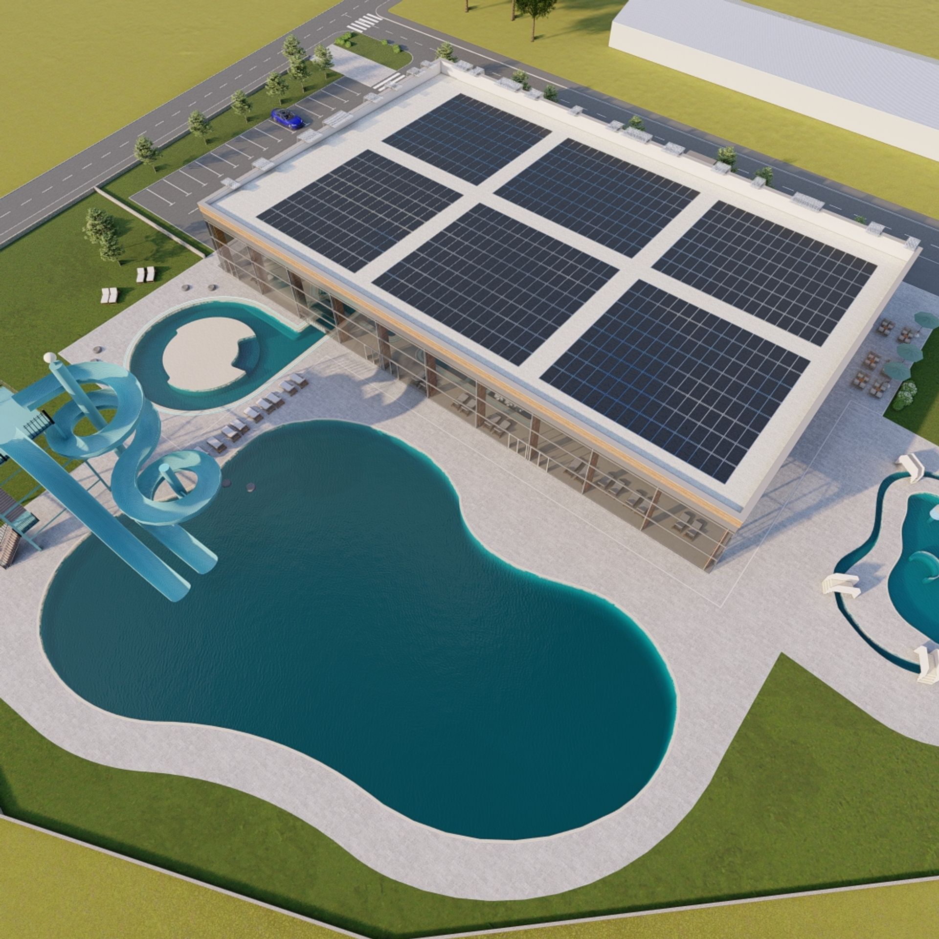 Bazeni Sračinec - iz zraka