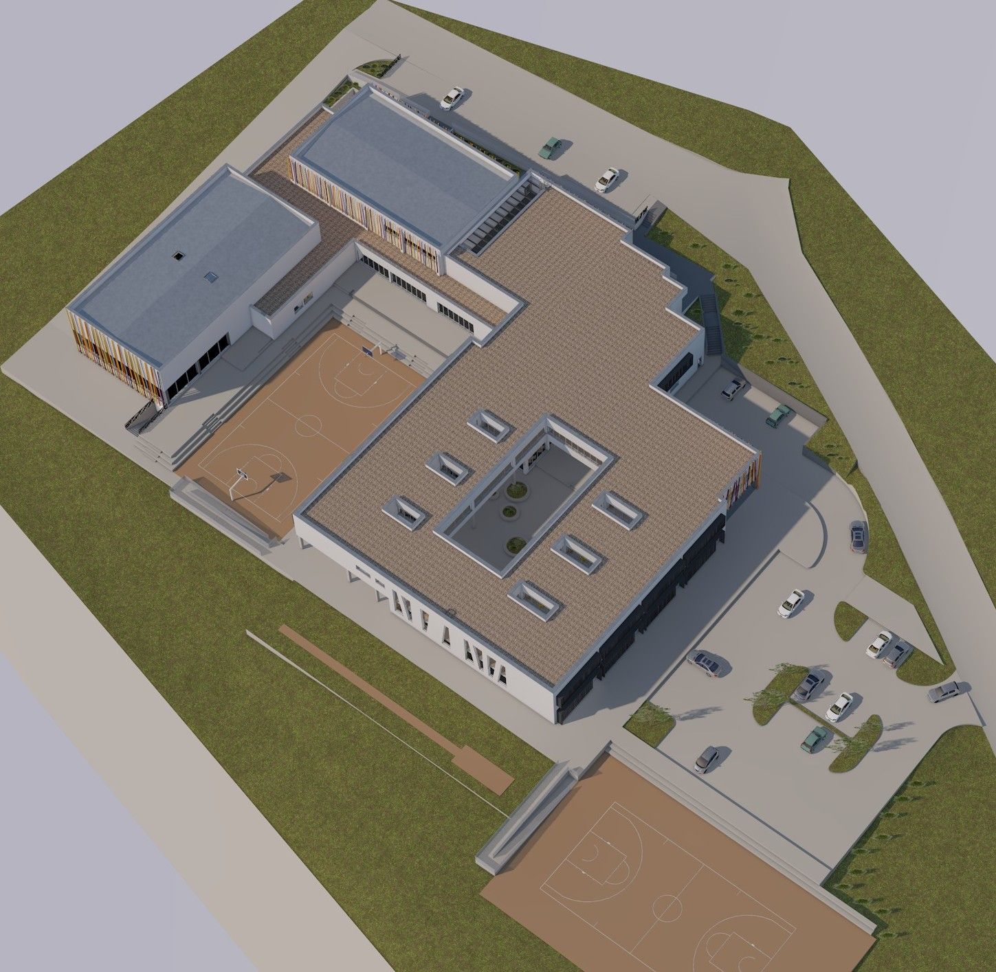 OŠ Ražine - iz zraka