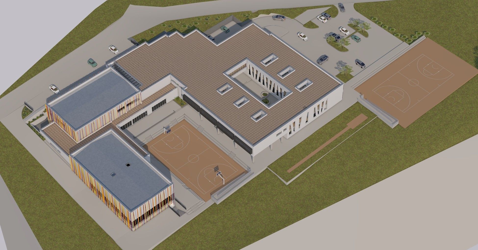 OŠ Ražine - iz zraka