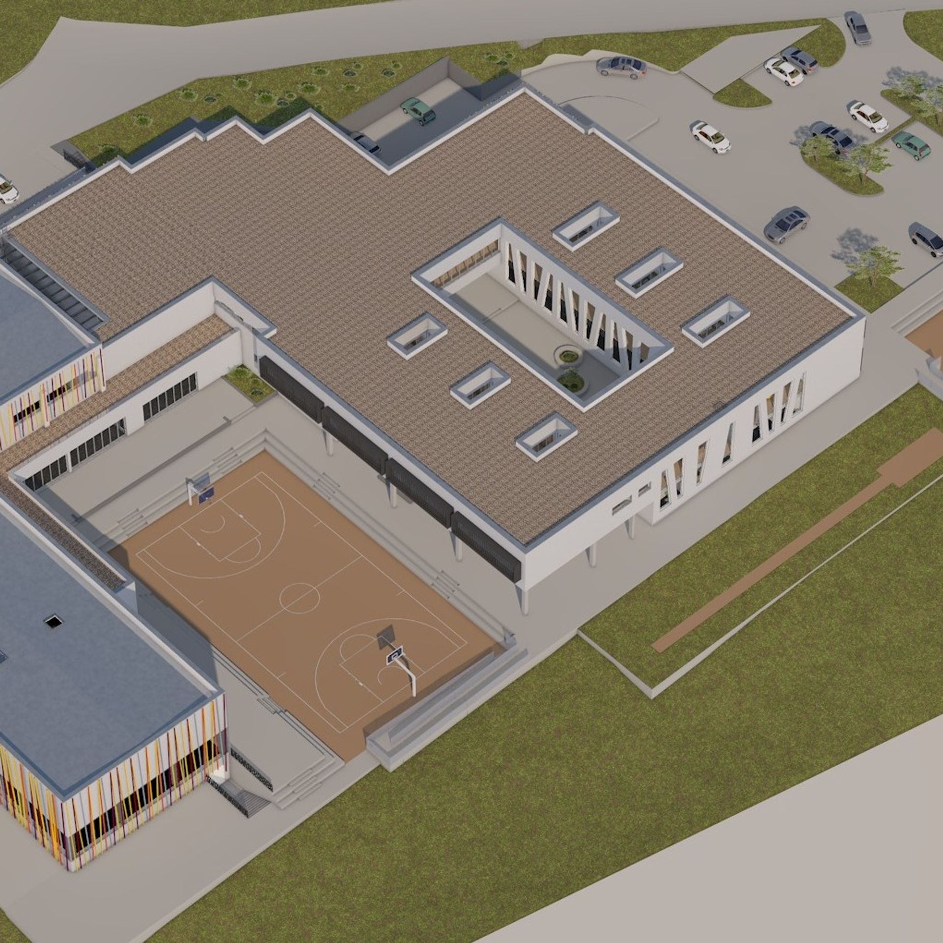 OŠ Ražine - iz zraka