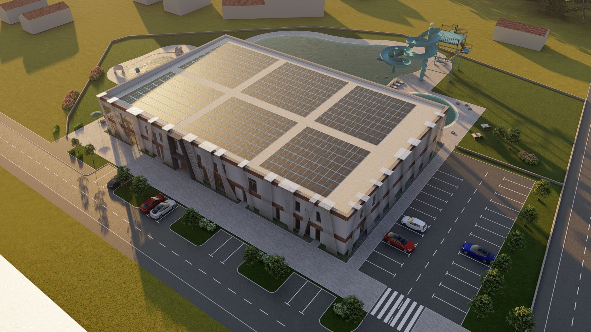 Bazeni Sračinec - iz zraka