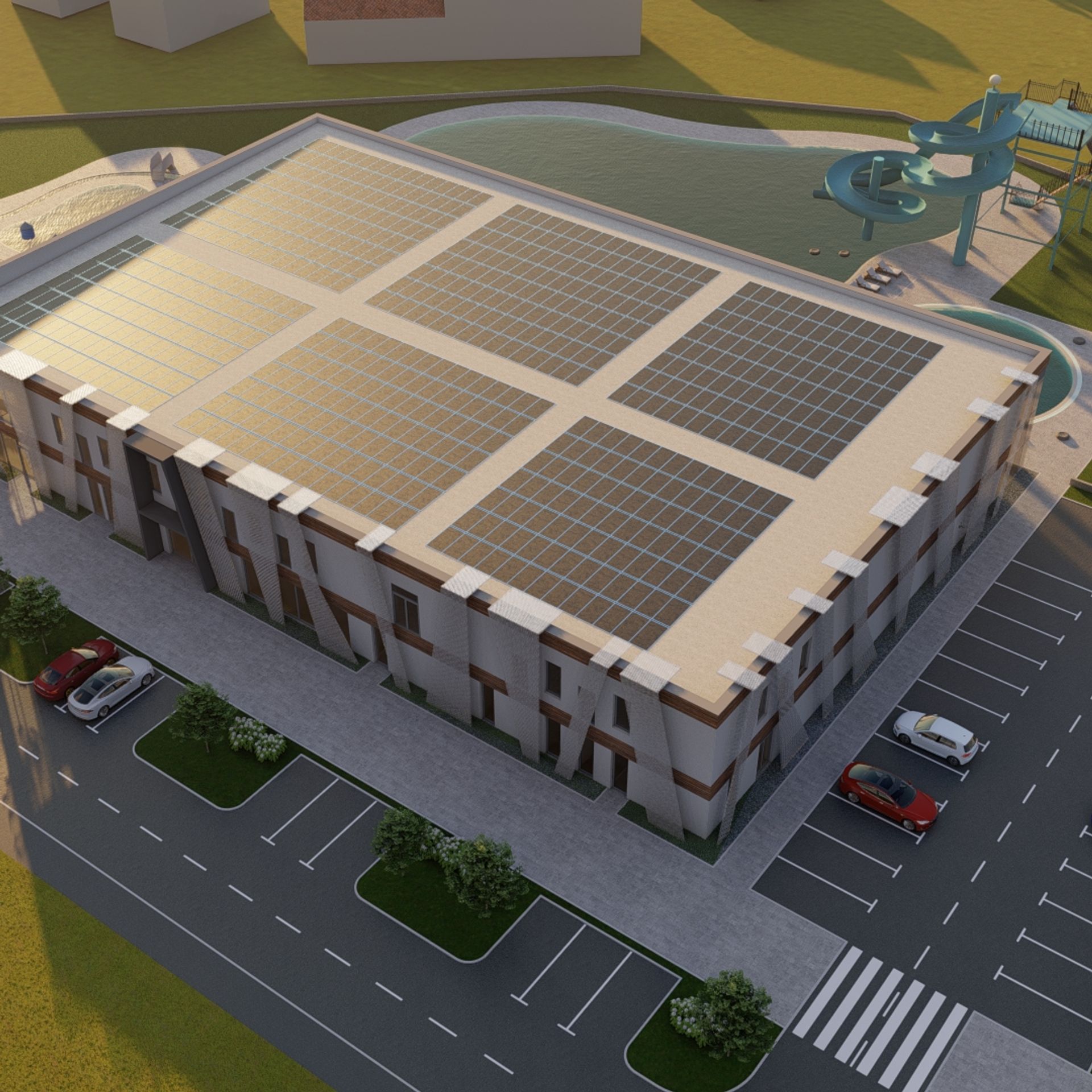 Bazeni Sračinec - iz zraka