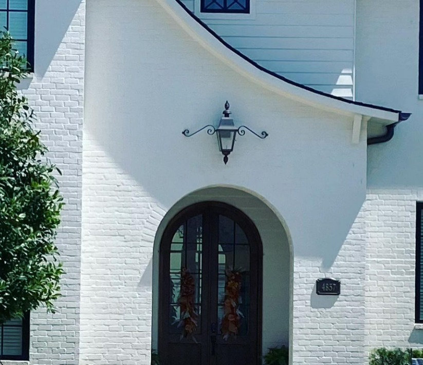 The CopperSmith Belmont Gas Mustache Wall Mount Lifestyle 4