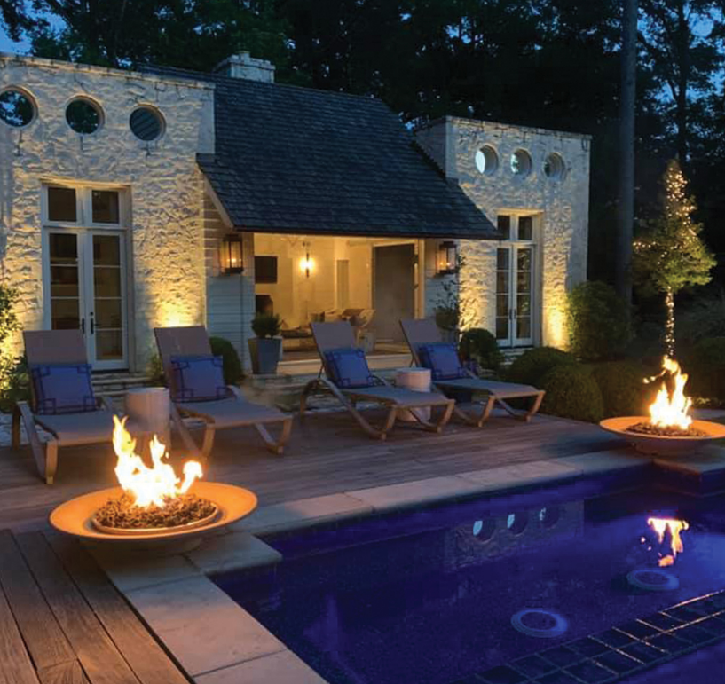 The CopperSmith Contempo Gas Wall Mount Lifestyle 15