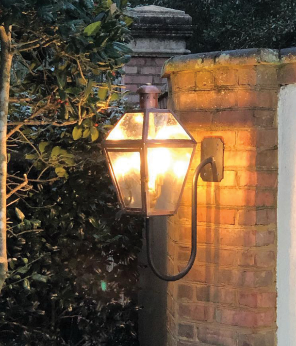 The CopperSmith Georgetown Electric Goose Neck Wall Mount Lifestyle 20