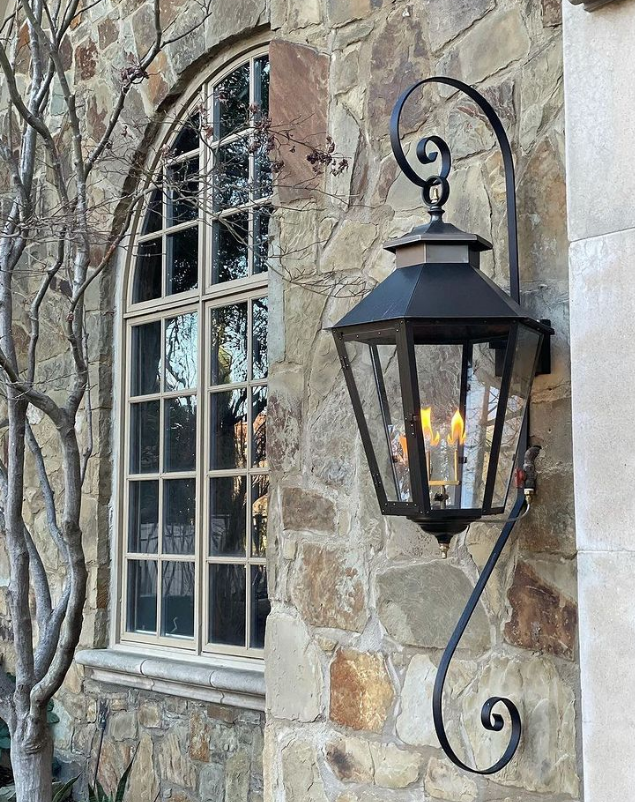 The CopperSmith Bayou Street Top and Bottom Scroll Wall Mount Lifestyle 6