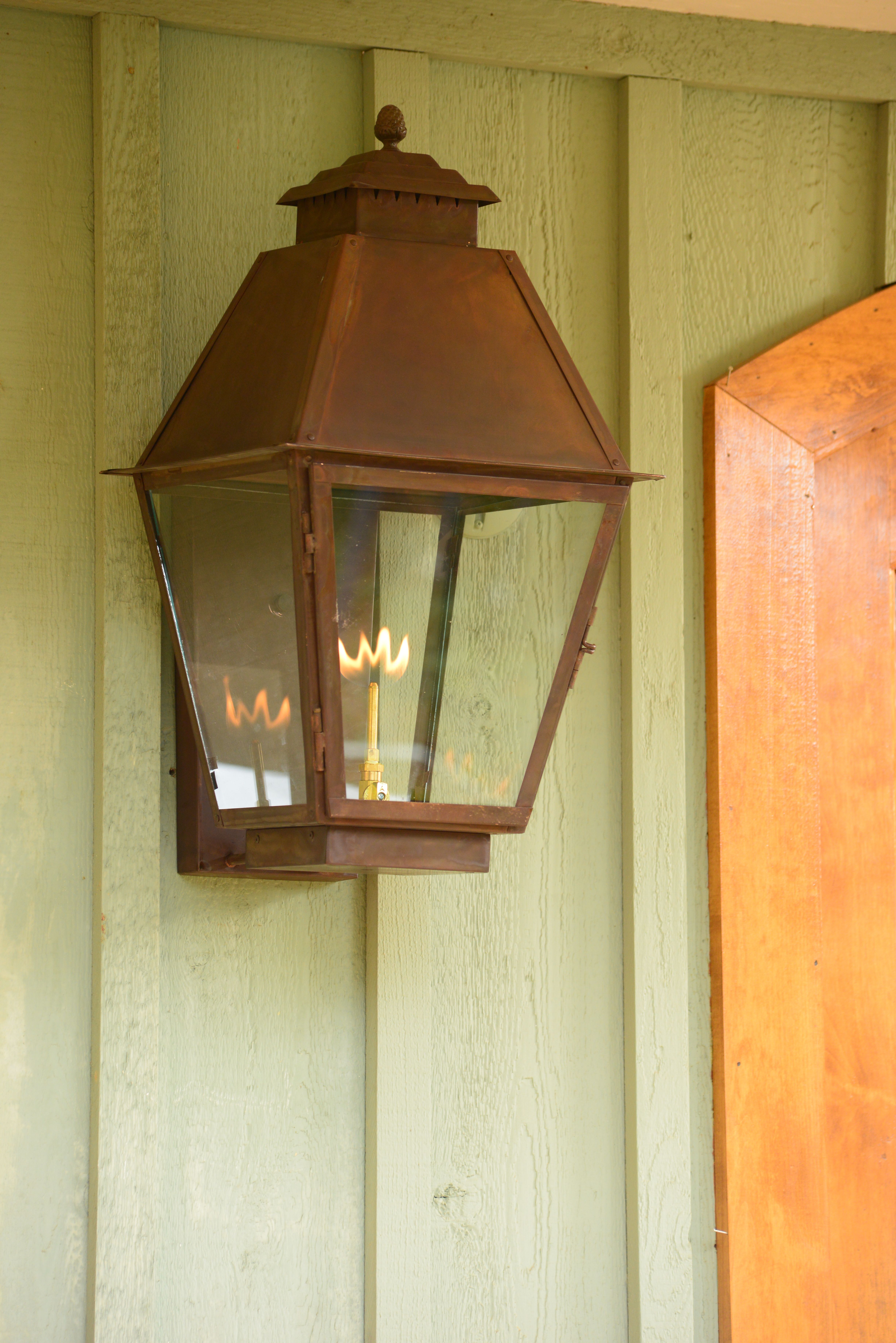 St. James Natchez Gas Copper Top Wall Mount Lifestyle 6