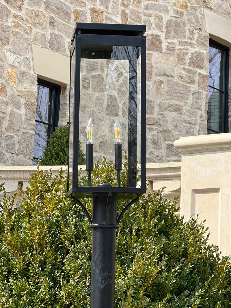 St. James Frisco Electric Post Mount Lifestyle 8