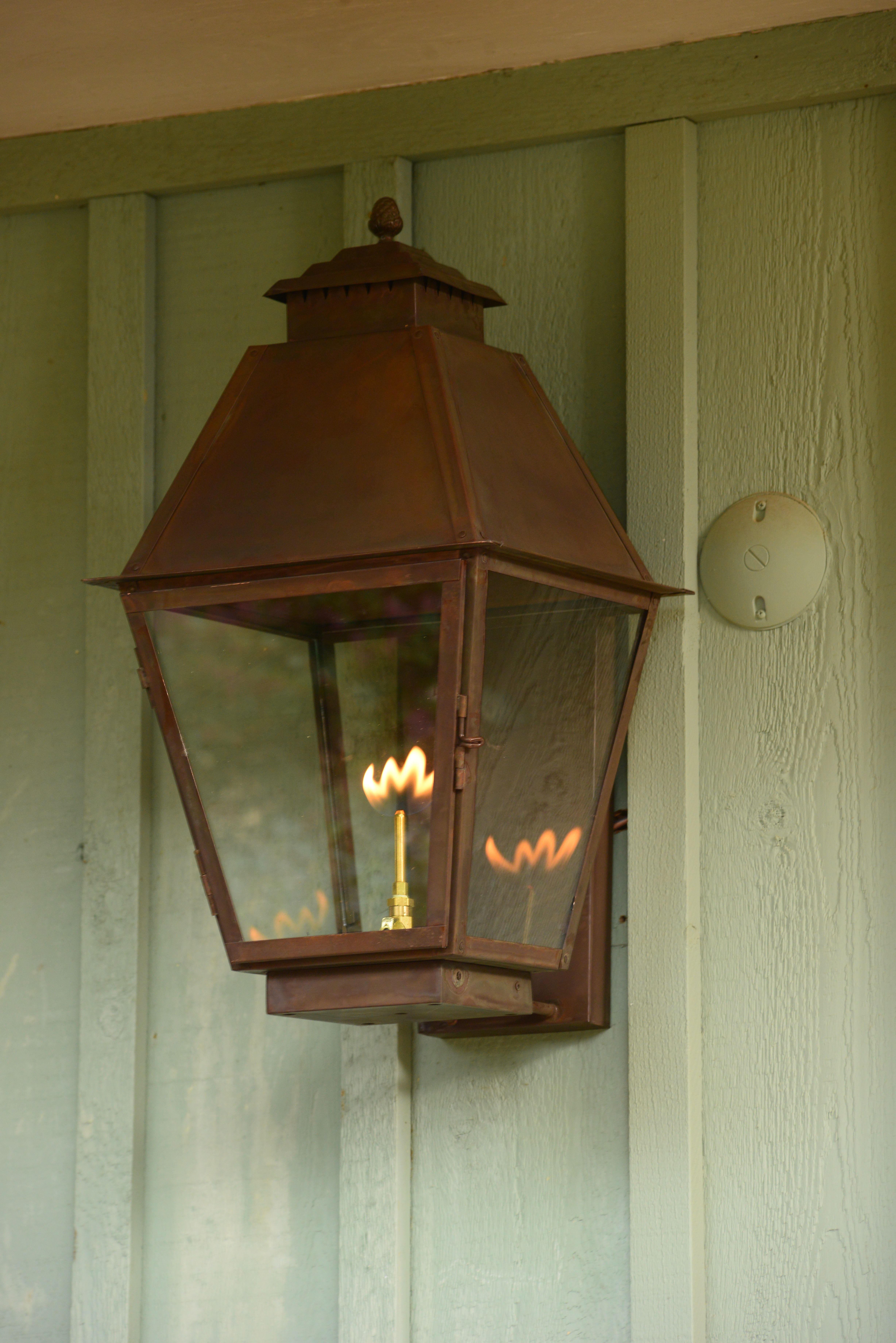 St. James Natchez Gas Copper Top Wall Mount Lifestyle 5