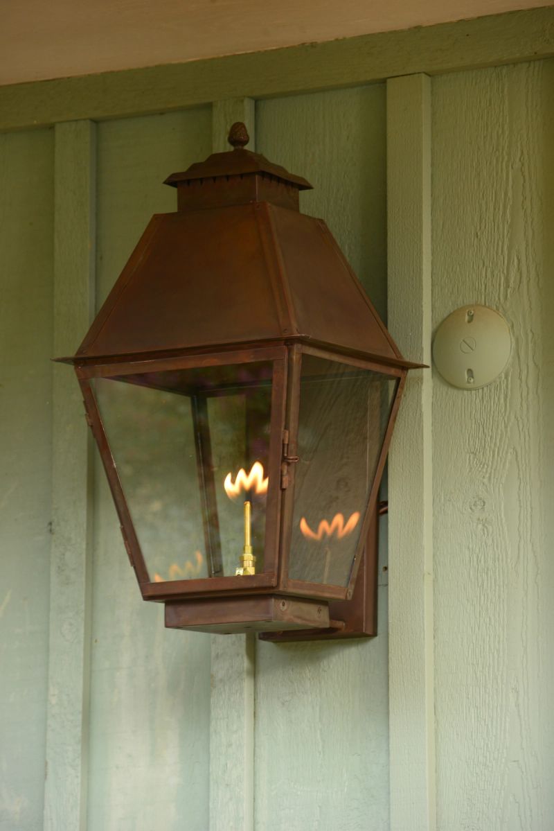 St. James Natchez Gas Copper Top Wall Mount Lifestyle 5