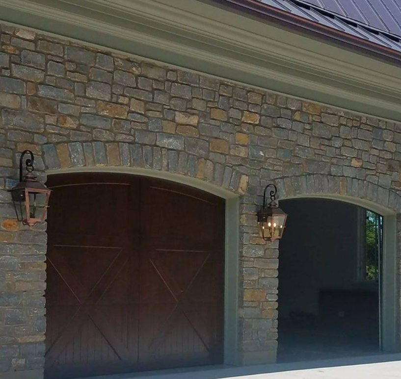 The CopperSmith State Street Electric Top Scroll Wall Mount Lifestyle 5