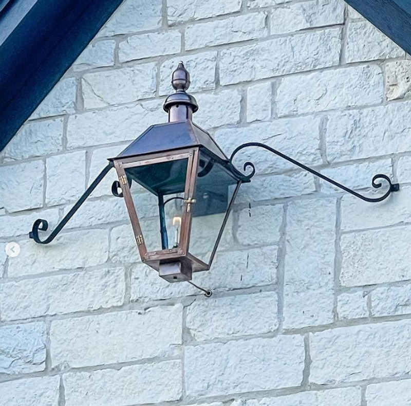 The CopperSmith Georgetown Gas Mustache Wall Mount Lifestyle 39