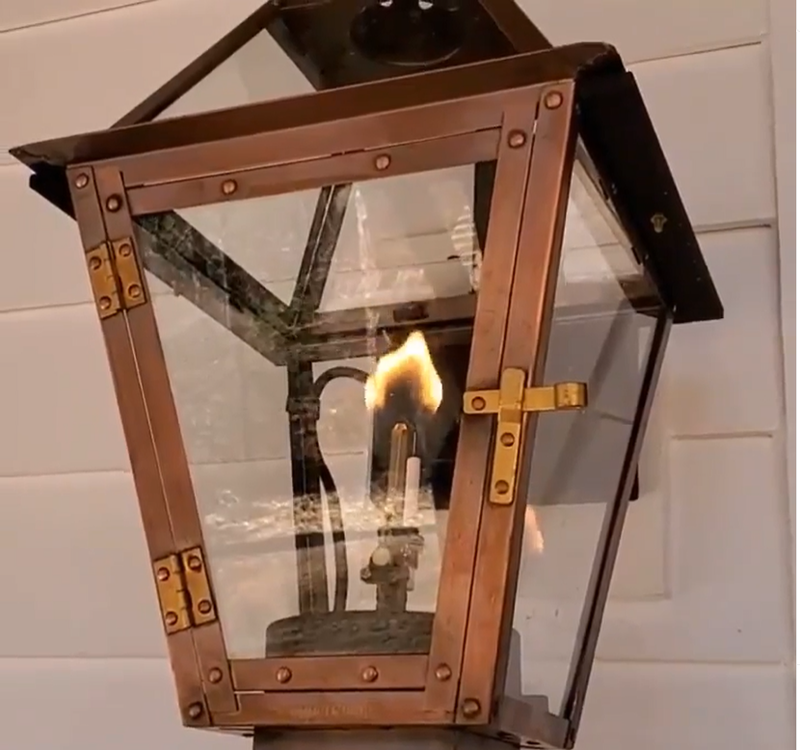 The CopperSmith Georgetown Gas Wall Mount Lifestyle 42