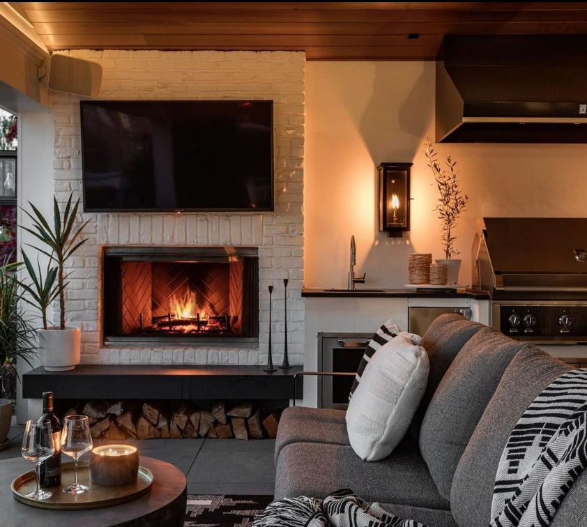 The CopperSmith Hyland Gas Flush Wall Mount Lifestyle 6