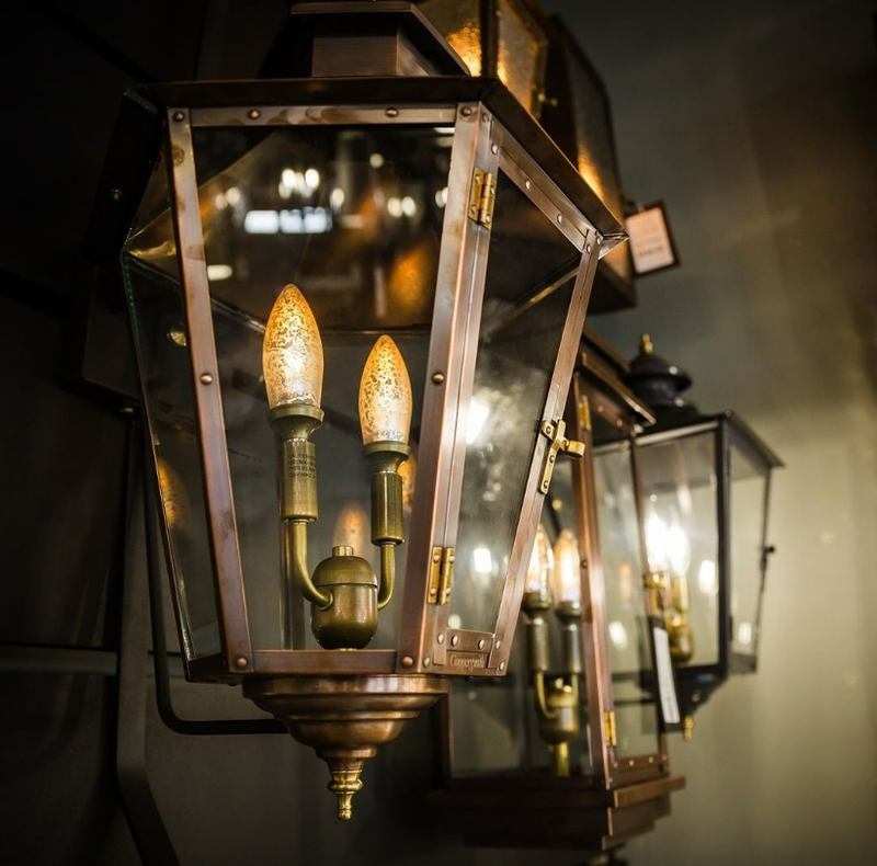 The CopperSmith Bayou Street Electric Wall Mount Lifestyle 2