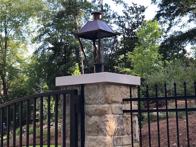 The CopperSmith Georgetown Electric Post Mount Lifestyle 62