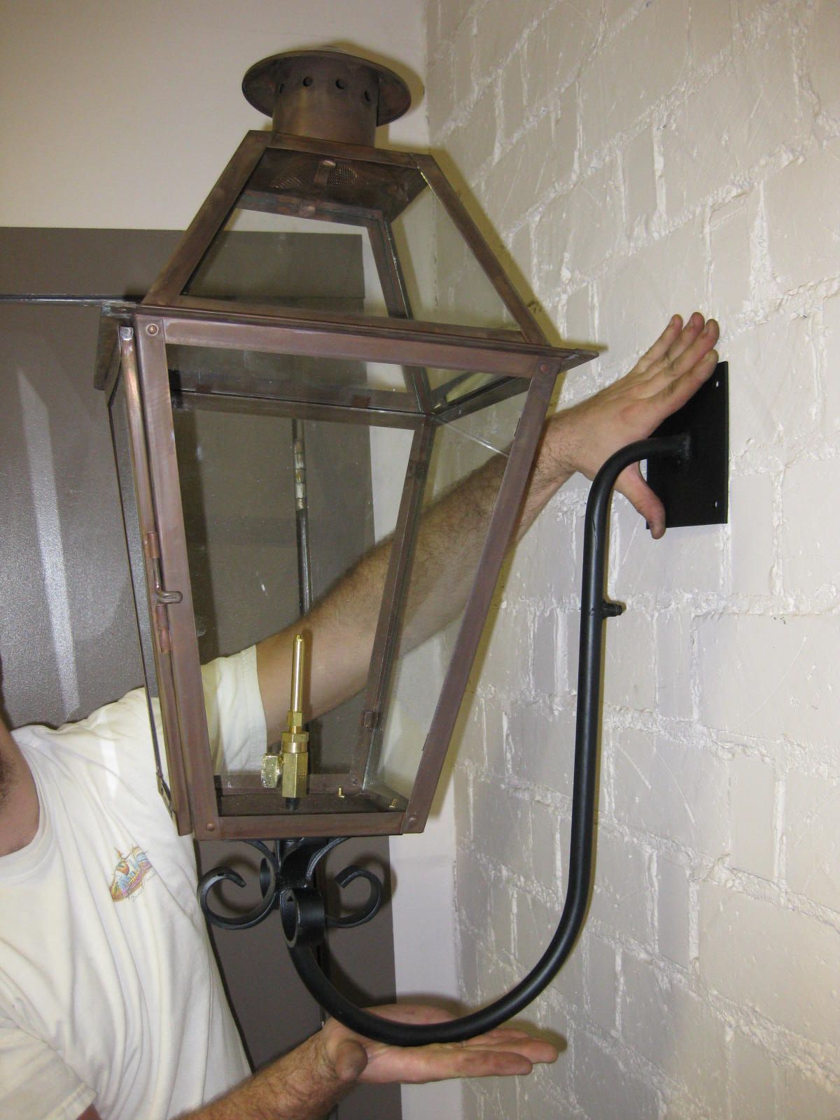 St. James Magnolia Gas Gooseneck Wall Mount Lifestyle 71