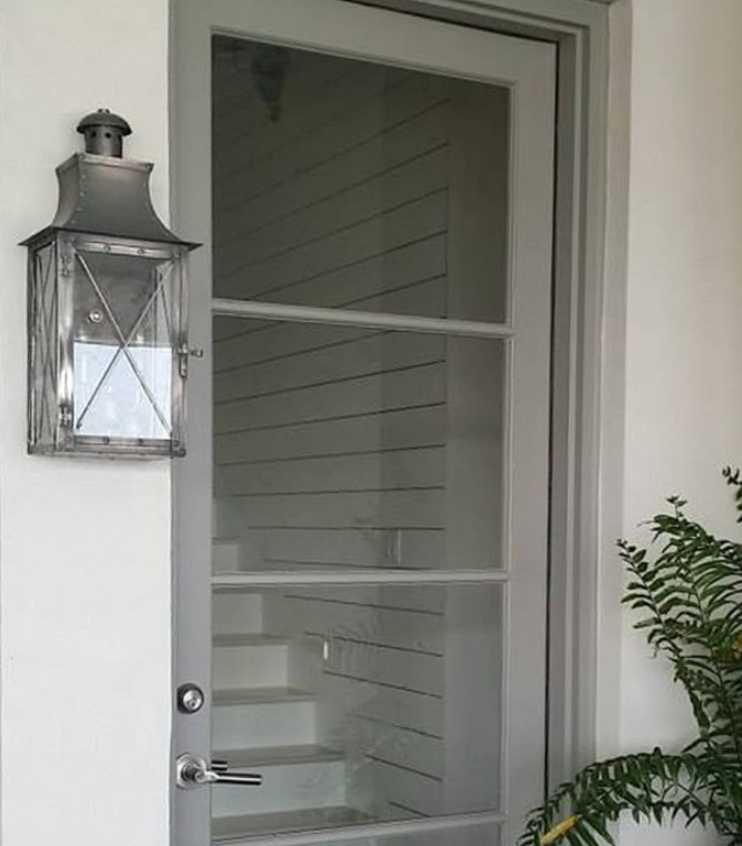 The CopperSmith Terra Electric Coach Bars Silver Wall Mount Lifestyle 2