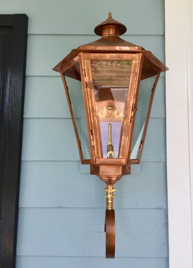 St. James Biloxi Gas Bottom Scroll Wall Mount Lifestyle 16