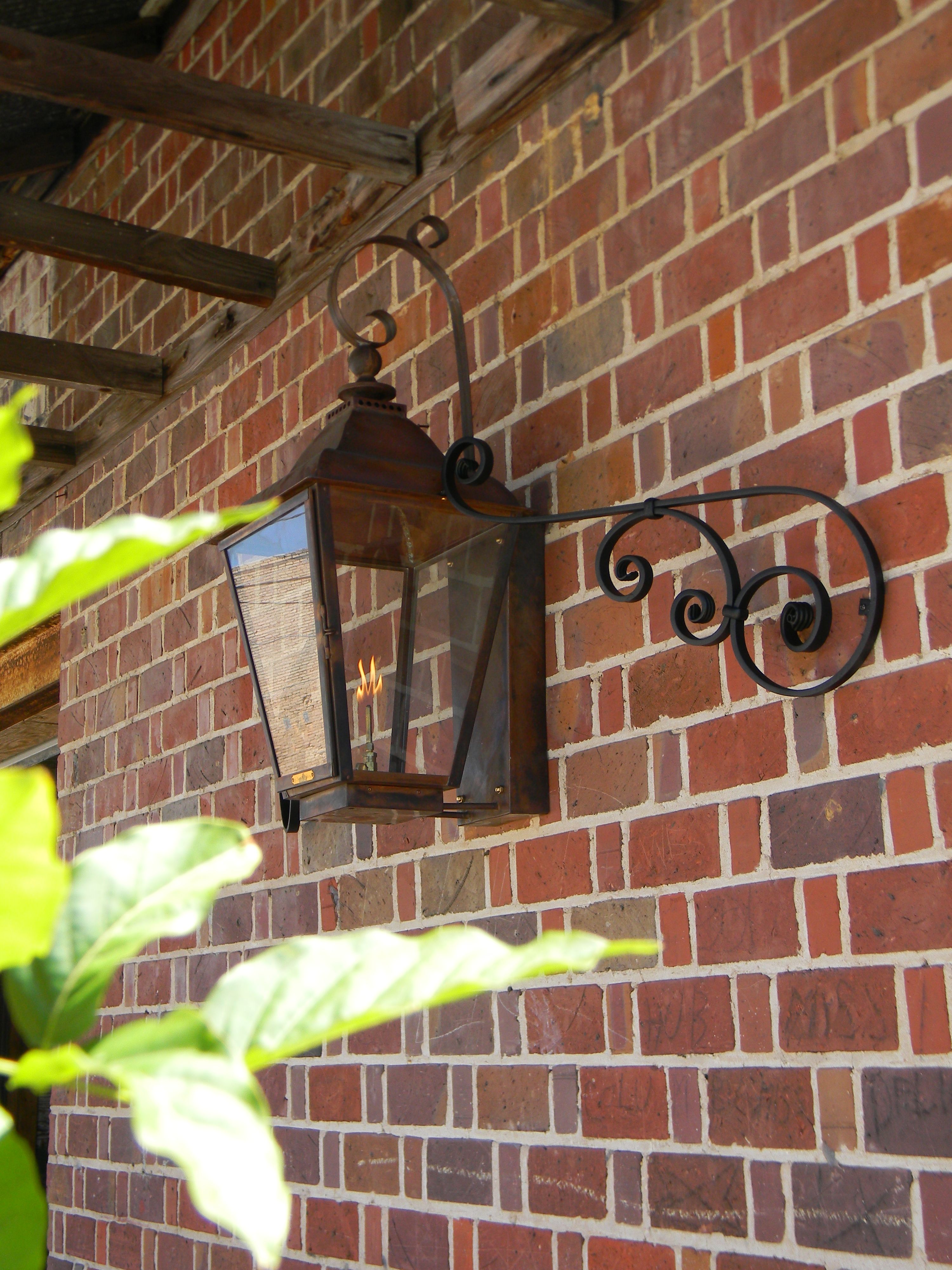 St. James Brunswick Gas Fancy Mustache Wall Mount Lifestyle 17