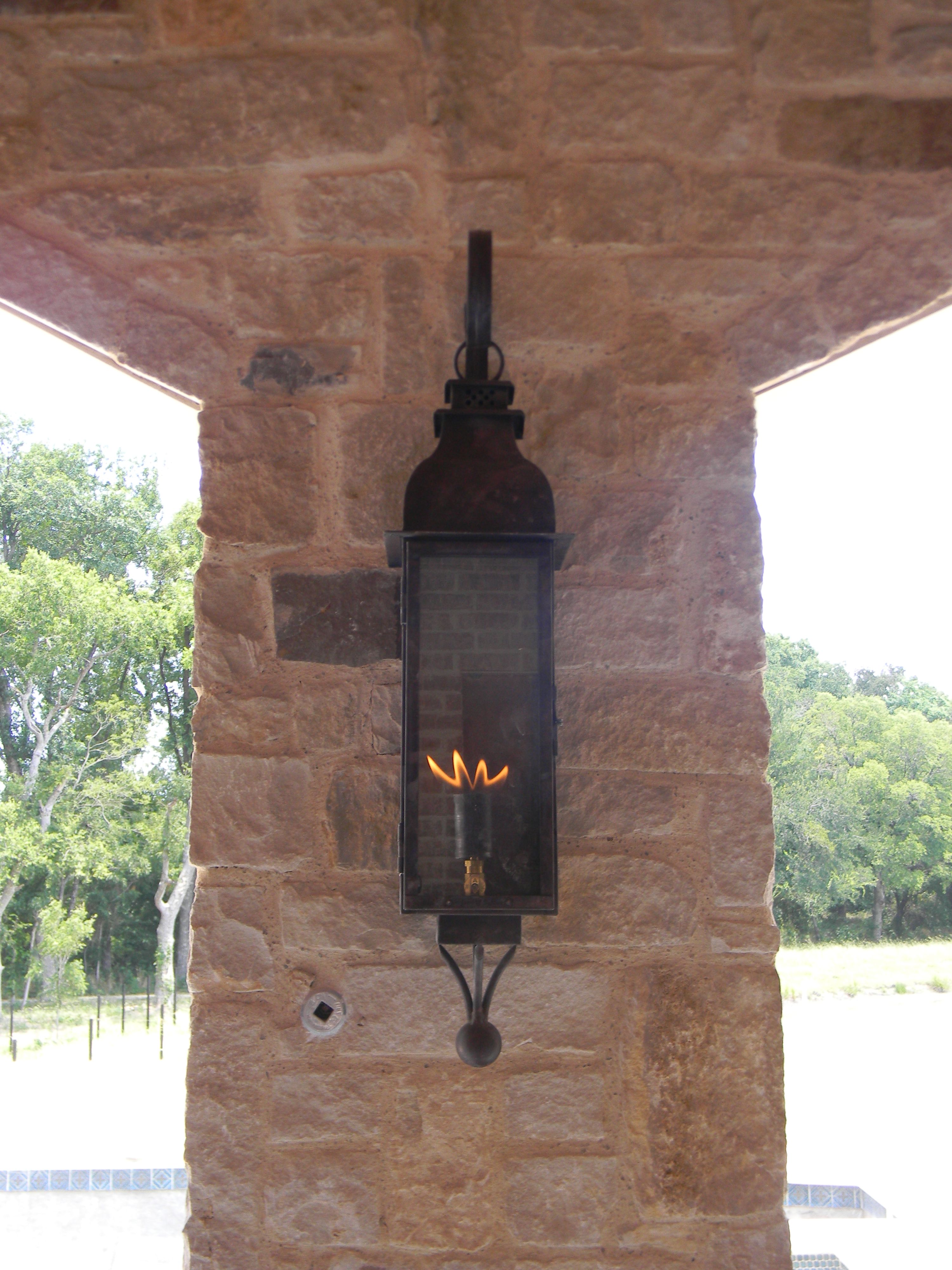 St. James Sarasota Gas Top Scroll Wall Mount Lifestyle 89