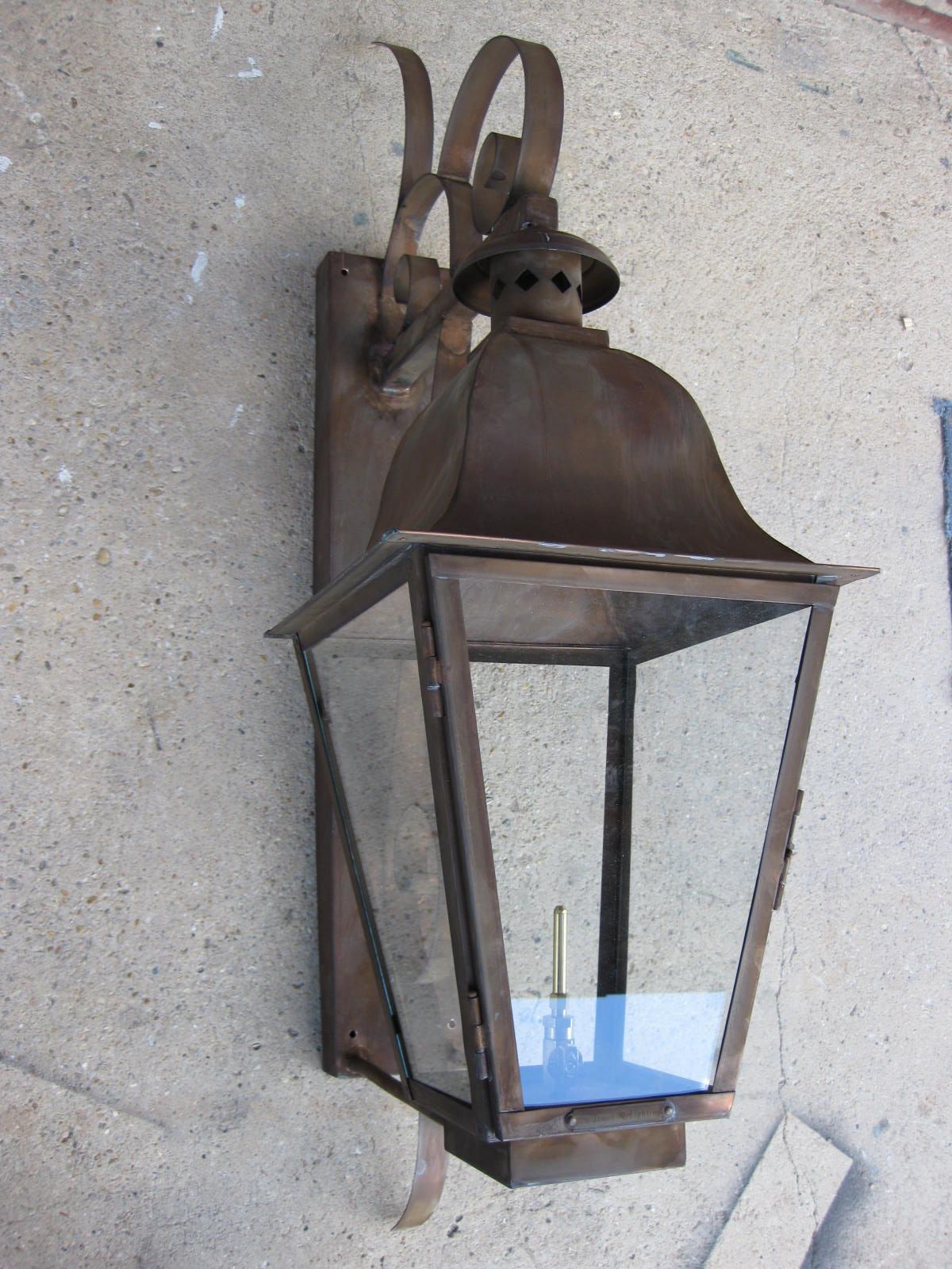 St. James Quebec Gas Top Scroll Wall Mount Lifestyle 55