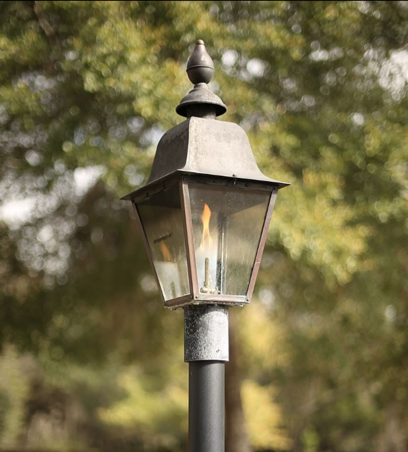 The CopperSmith Belmont Gas Post Mount Lifestyle 7