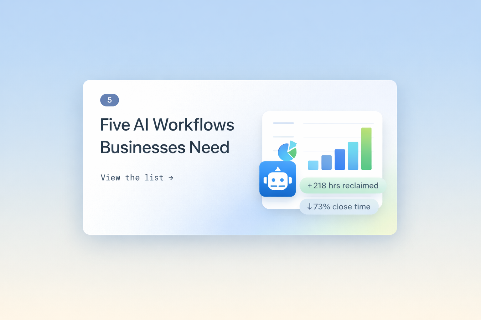 five workflows businesses need