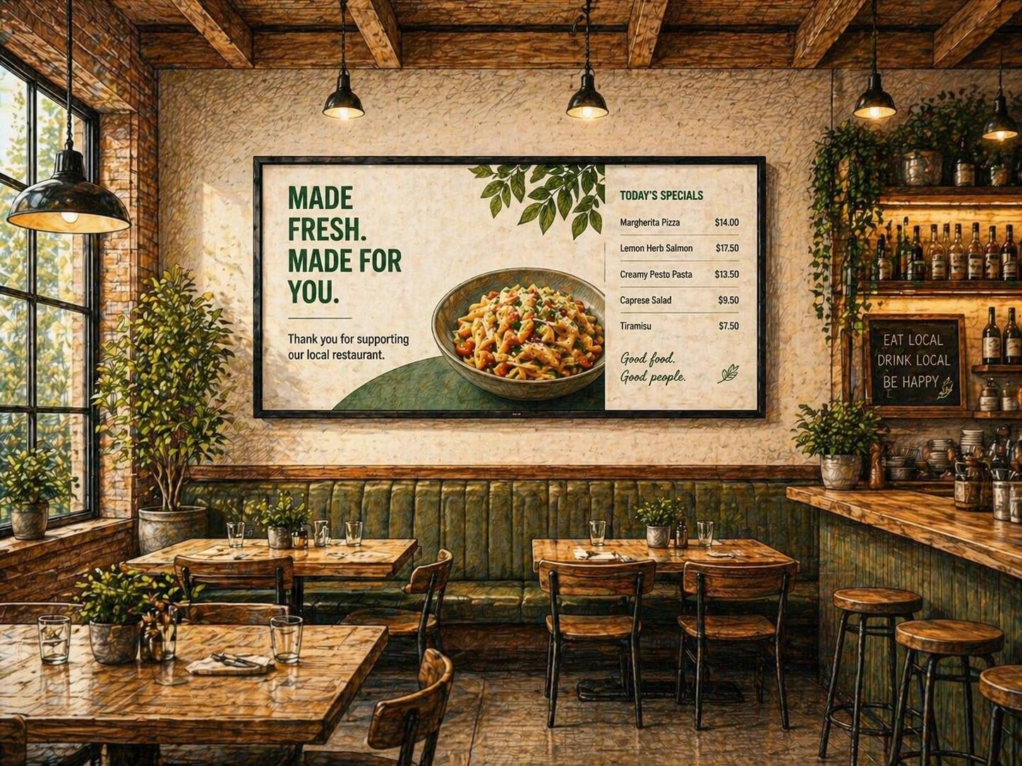 Restaurant Digital Signage