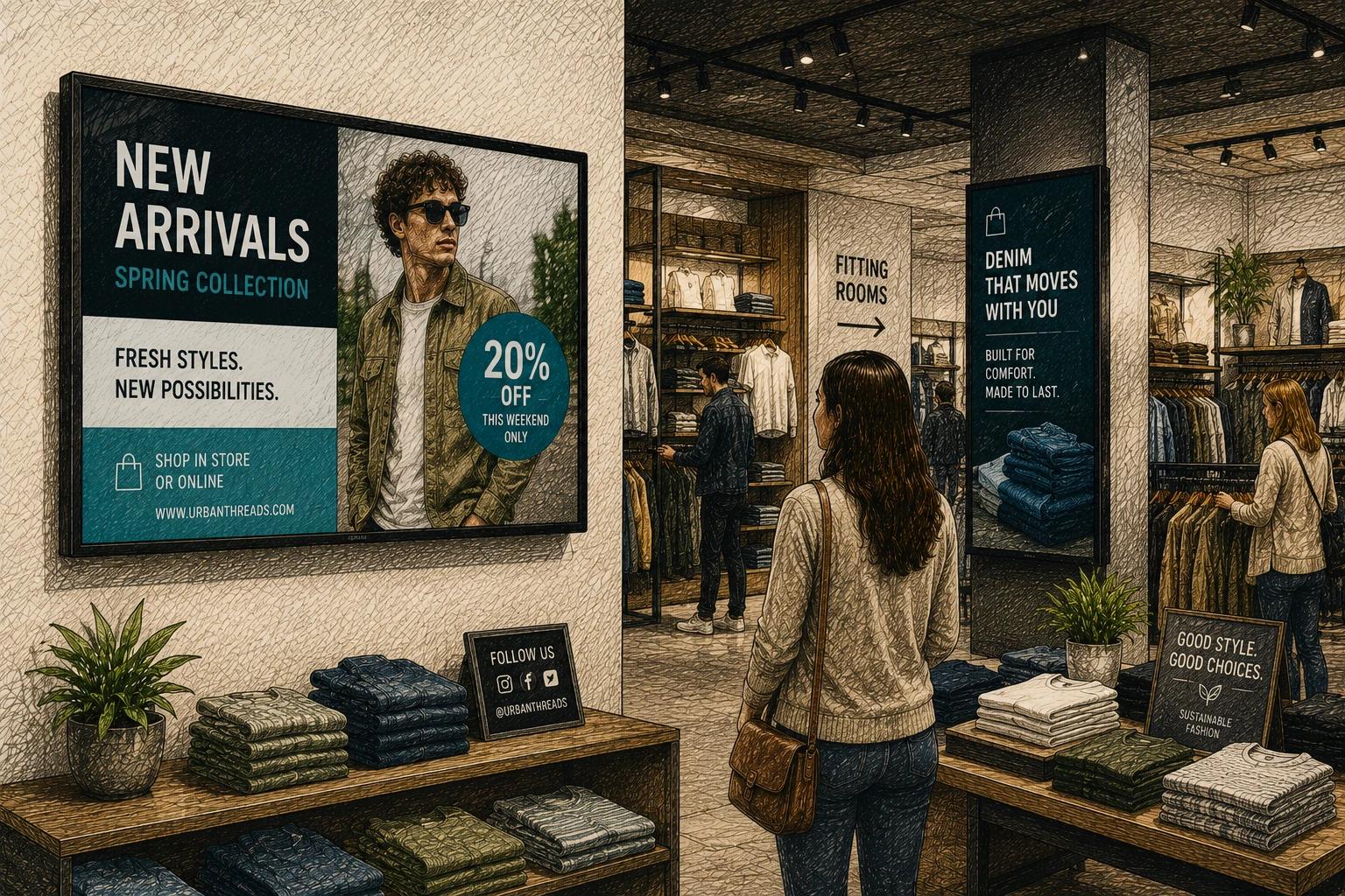 Retail digital signage software