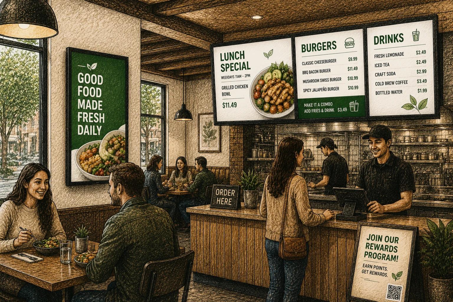 Restaurant Digital Menu Board Software Guide