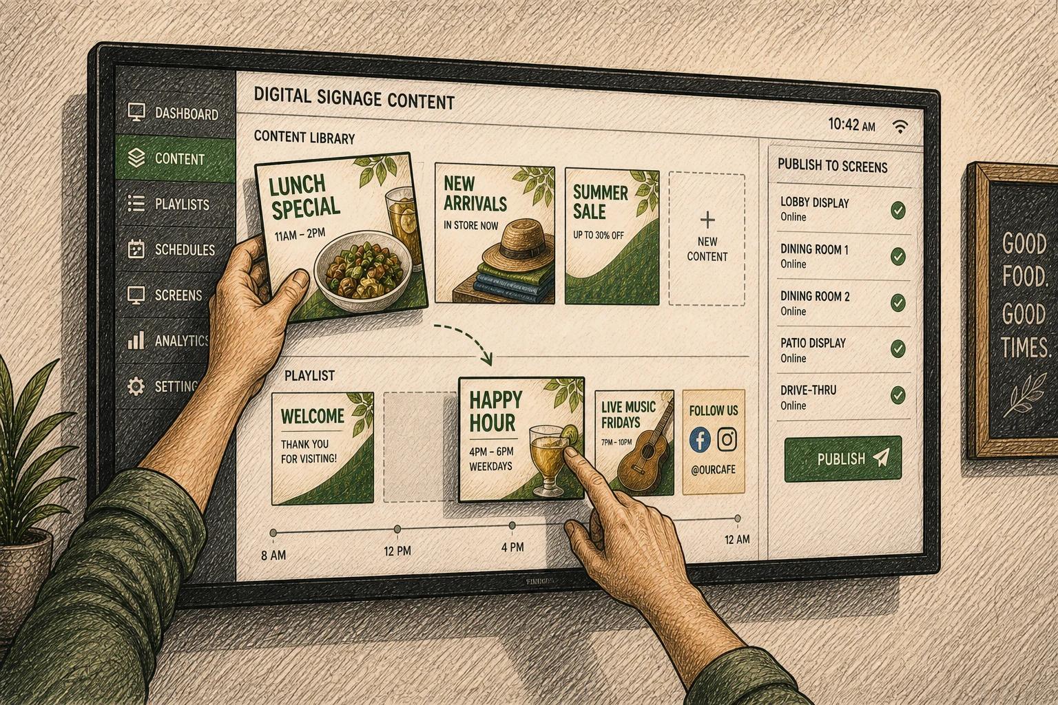 What Self Managing Digital Signage Really Means